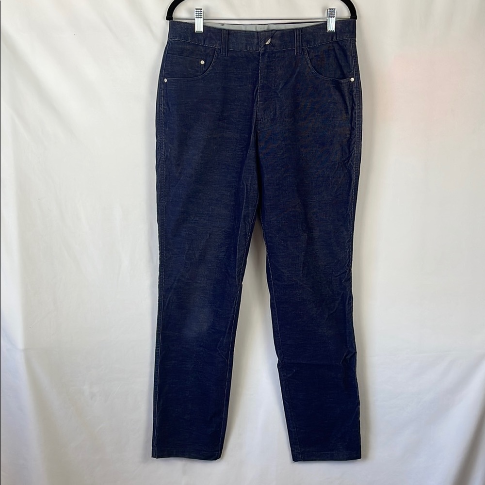 Puma Golf Navy Blue/Purple Soft Straight Leg Corduroy Pants - Size 32 X 32